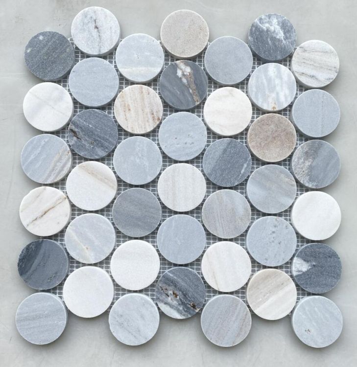Penny Marble Large Blue 11.75 x 12